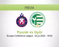 Pronóstico Pyunik Győr (24 julio 2025)