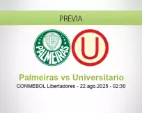 Pronóstico Palmeiras Universitario (21 agosto 2025)