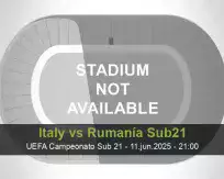 Italy vs Rumanía Sub21
