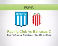 Pronóstico Racing Club Barracas C (12 julio 2025)