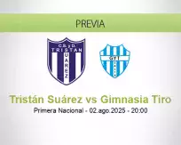 Pronóstico Tristán Suárez Gimnasia Tiro (02 agosto 2025)