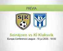 Pronóstico Seinäjoen KÍ Klaksvík (10 julio 2025)