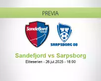 Pronóstico Sandefjord Sarpsborg (26 julio 2025)