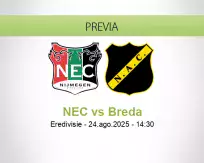 Pronóstico NEC Breda (24 agosto 2025)