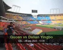 Pronóstico Guoan Dalian Yingbo (26 septiembre 2025)