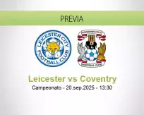 Pronóstico Leicester Coventry (20 septiembre 2025)