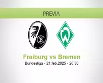 Pronóstico Freiburg Bremen (21 febrero 2025)