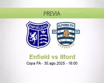 Pronóstico Enfield Ilford (30 agosto 2025)