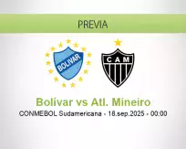 Pronóstico Bolívar Atl. Mineiro (17 septiembre 2025)