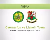 Pronóstico Caernarfon Llanelli Town (16 agosto 2025)