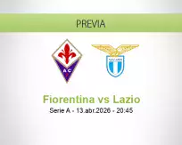 Pronóstico Fiorentina Lazio (13 abril 2026)
