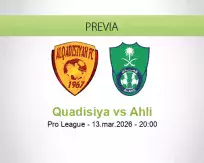Pronóstico Quadisiya Ahli (13 marzo 2026)
