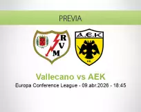 Vallecano vs AEK