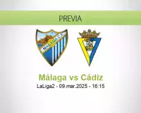 Pronóstico Málaga Cádiz (09 marzo 2025)