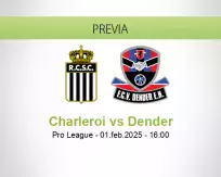 Pronóstico Charleroi Dender (01 febrero 2025)