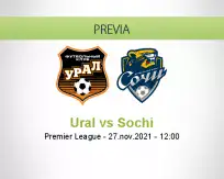 Pronóstico Ural Sochi (27 noviembre 2021)