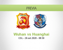 Pronóstico Wuhan Zall Qingdao Huanghai (29 octubre 2020)