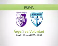 Pronóstico Argeș Voluntari (23 mayo 2022)
