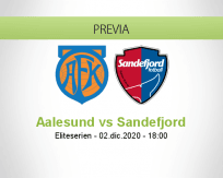 Pronóstico Aalesund Sandefjord (02 diciembre 2020)