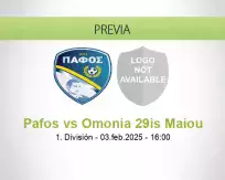 Pronóstico Pafos Omonia 29is Maiou (03 febrero 2025)