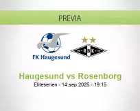 Pronóstico Haugesund Rosenborg (14 septiembre 2025)