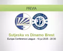 Pronóstico Sutjeska Dinamo Brest (10 julio 2025)