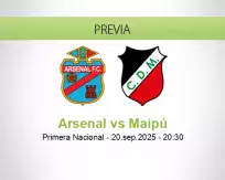 Pronóstico Arsenal Maipú (20 septiembre 2025)