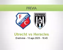 Pronóstico Utrecht Heracles (10 agosto 2025)