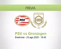Pronóstico PSV Groningen (23 agosto 2025)