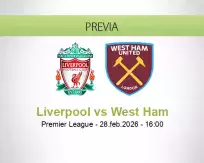 Liverpool vs West Ham