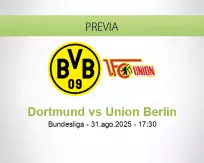 Pronóstico Dortmund Union Berlin (31 agosto 2025)