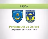 Pronóstico Portsmouth Oxford (06 abril 2026)