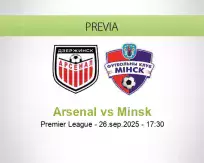 Pronóstico Arsenal Minsk (26 septiembre 2025)