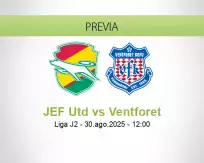 Pronóstico JEF Utd Ventforet (30 agosto 2025)