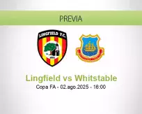 Pronóstico Lingfield Whitstable (02 agosto 2025)