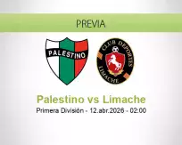 Pronóstico Palestino Limache (11 abril 2026)