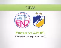 Pronóstico Enosis APOEL (14 septiembre 2025)