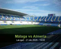 Pronóstico Málaga Almería (21 diciembre 2025)