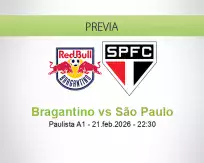 Pronóstico Bragantino São Paulo (21 febrero 2026)