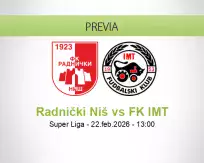 Pronóstico Radnički Niš FK IMT (22 febrero 2026)