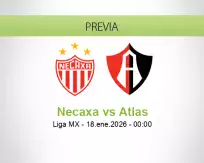 Pronóstico Necaxa Atlas (17 enero 2026)