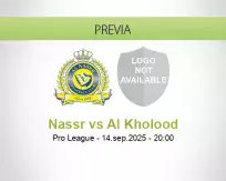 Pronóstico Nassr Al Kholood (14 septiembre 2025)