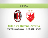 Milan vs Crvena Zvezda
