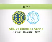 Pronóstico AEL Ethnikos Achna (30 marzo 2024)