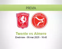 Pronóstico Twente Almere (09 marzo 2025)