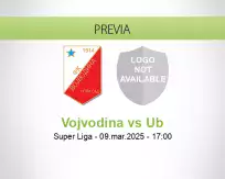 Pronóstico Vojvodina Ub (09 marzo 2025)