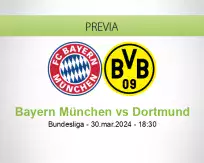 Pronóstico Bayern München Dortmund (30 marzo 2024)
