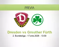 Pronóstico Dresden Greuther Fürth (17 enero 2026)