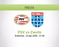 PSV vs Zwolle