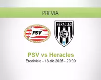 Pronóstico PSV Heracles (13 diciembre 2025)